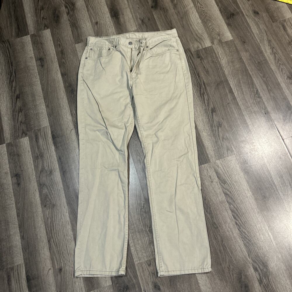 Men’s Levi's 514 - Straight Leg Khaki/Tan Stretch Pants New 34Wx29L